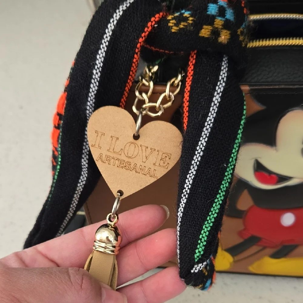 Mickey Mouse Brown Crossbody Bag - Picture 10 of 11